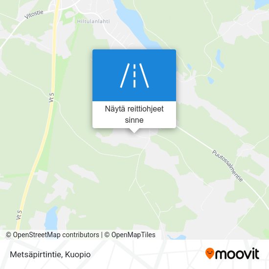 Metsäpirtintie kartta