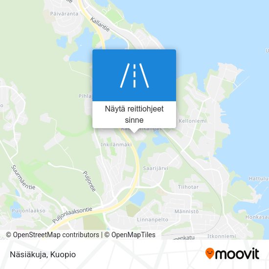 Näsiäkuja kartta