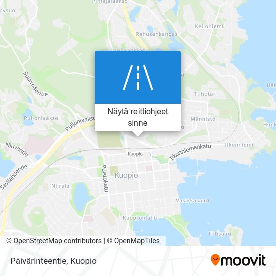 Päivärinteentie kartta