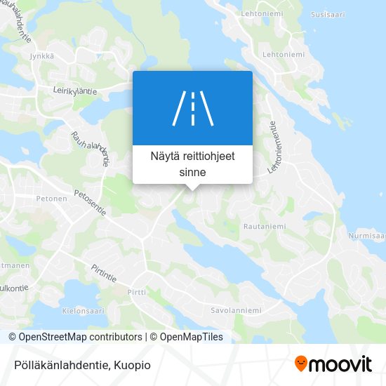 Pölläkänlahdentie kartta