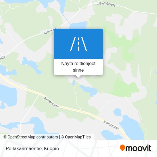 Pölläkänmäentie kartta