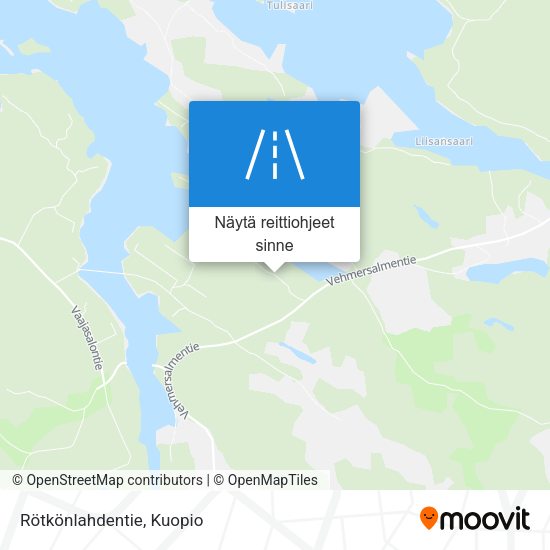 Rötkönlahdentie kartta