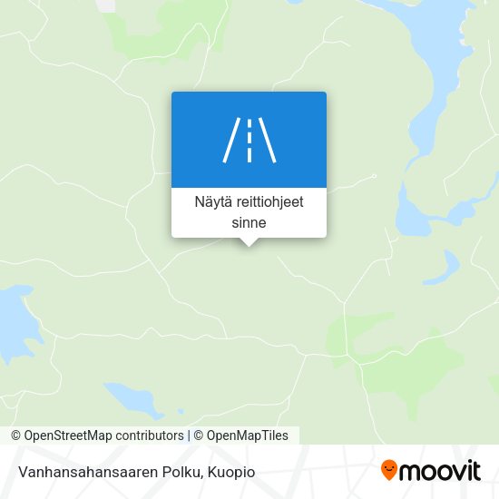 Vanhansahansaaren Polku kartta