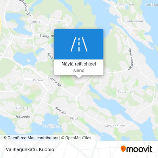 Väliharjunkatu kartta