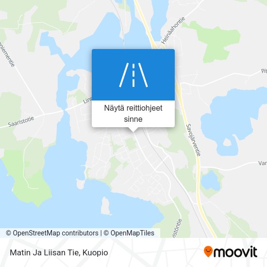 Matin Ja Liisan Tie kartta