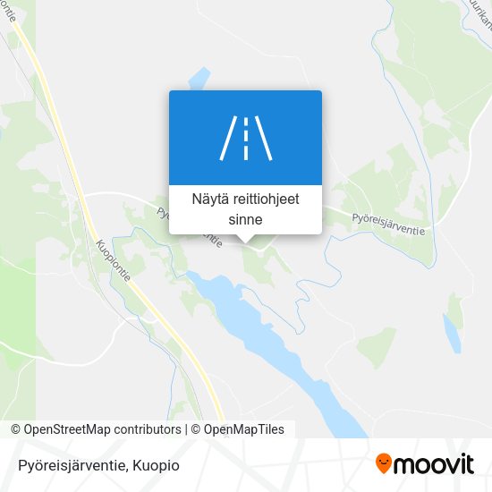Pyöreisjärventie kartta