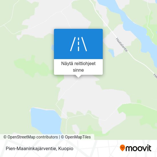 Pien-Maaninkajärventie kartta