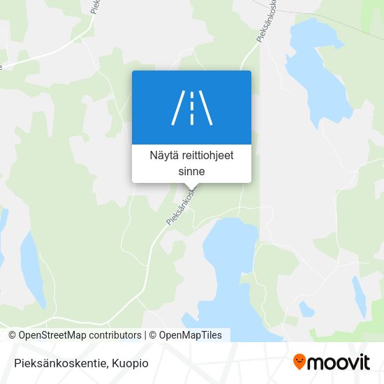 Pieksänkoskentie kartta