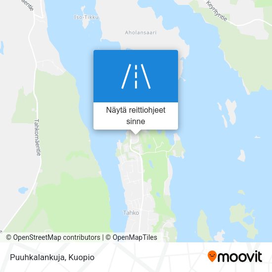 Puuhkalankuja kartta