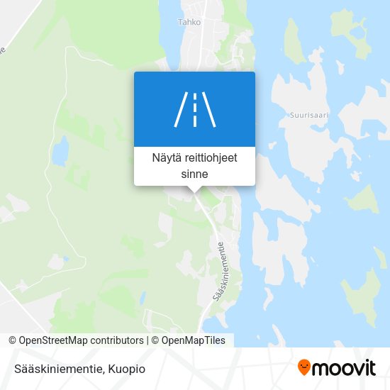 Sääskiniementie kartta