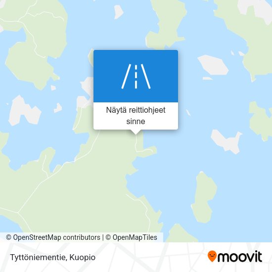 Tyttöniementie kartta