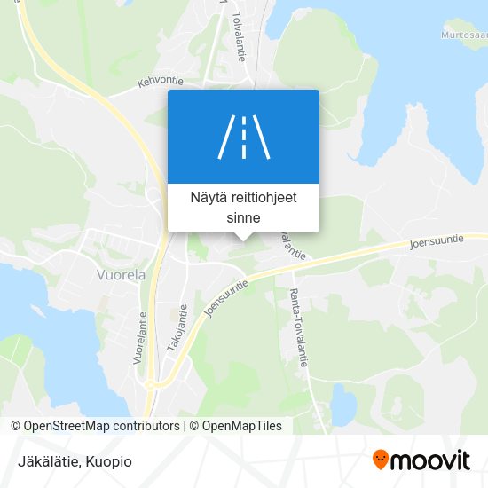 Jäkälätie kartta