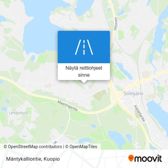 Mäntykalliontie kartta