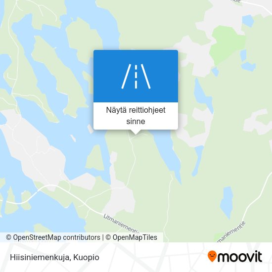 Hiisiniemenkuja kartta