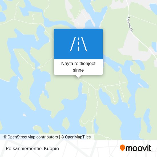 Roikanniementie kartta