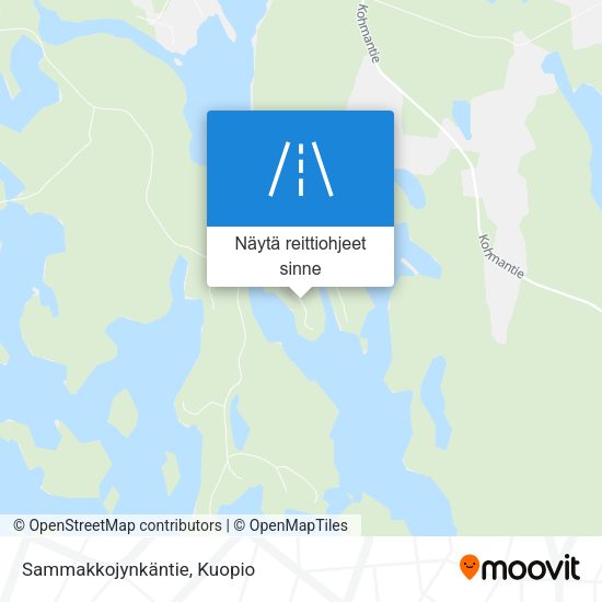 Sammakkojynkäntie kartta