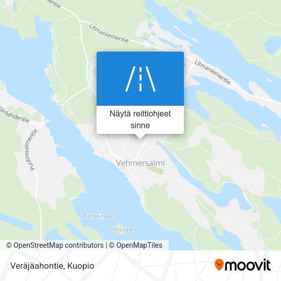 Veräjäahontie kartta
