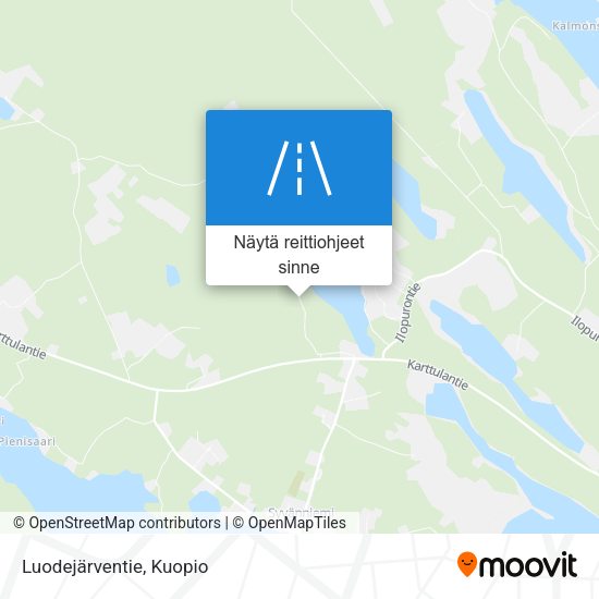 Luodejärventie kartta