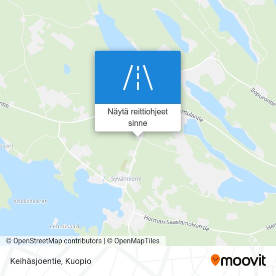 Keihäsjoentie kartta