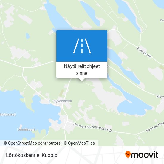 Löttökoskentie kartta