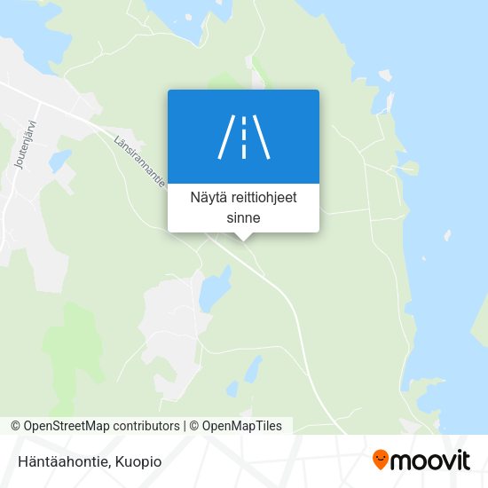 Häntäahontie kartta