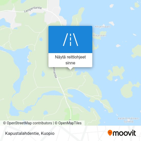 Kapustalahdentie kartta