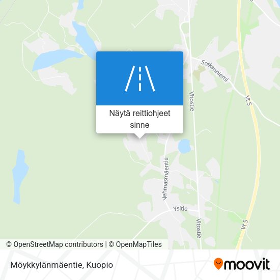 Möykkylänmäentie kartta