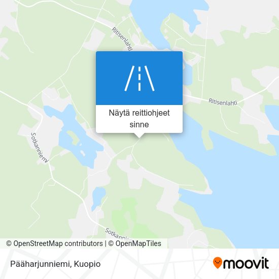 Pääharjunniemi kartta