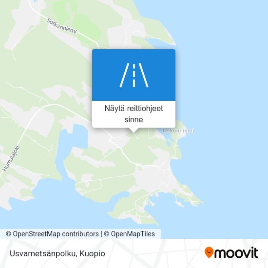 Usvametsänpolku kartta