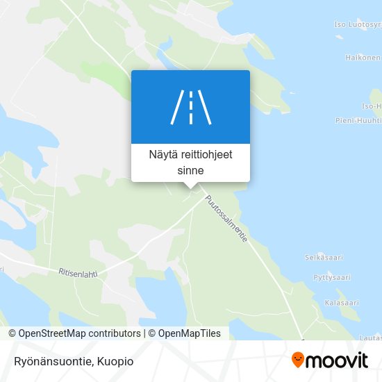 Ryönänsuontie kartta
