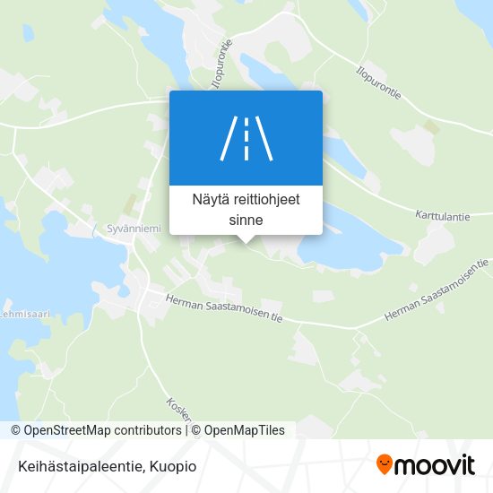 Keihästaipaleentie kartta