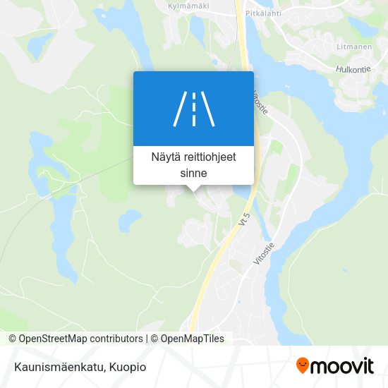 Kaunismäenkatu kartta