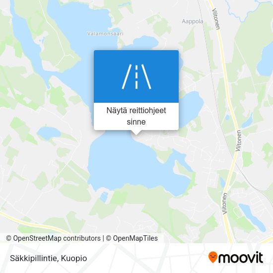 Säkkipillintie kartta