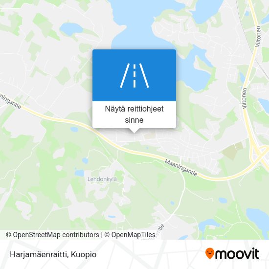 Harjamäenraitti kartta