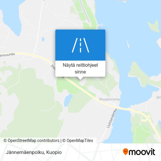 Jännemäenpolku kartta