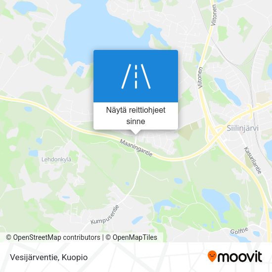 Vesijärventie kartta