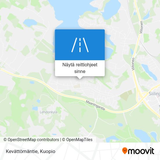 Kevättömäntie kartta