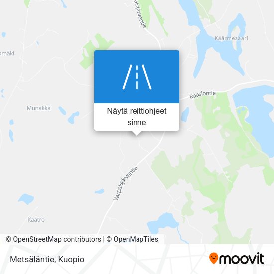 Metsäläntie kartta
