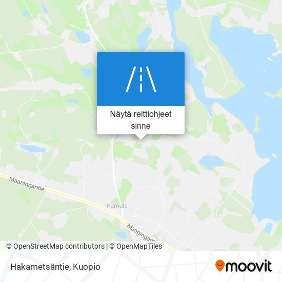 Hakametsäntie kartta