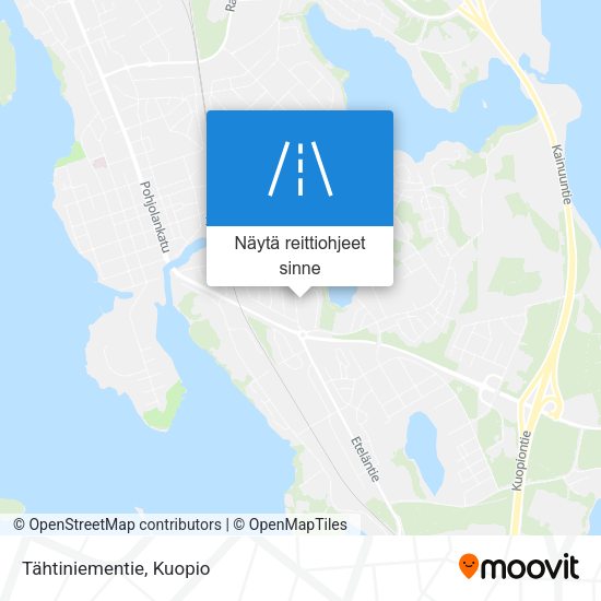 Tähtiniementie kartta