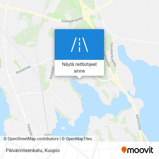 Päivärinteenkatu kartta