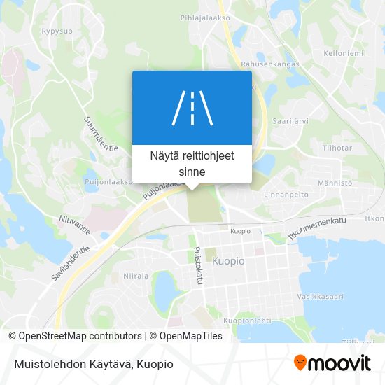 Muistolehdon Käytävä kartta