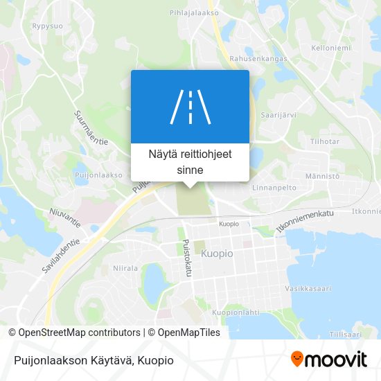 Puijonlaakson Käytävä kartta
