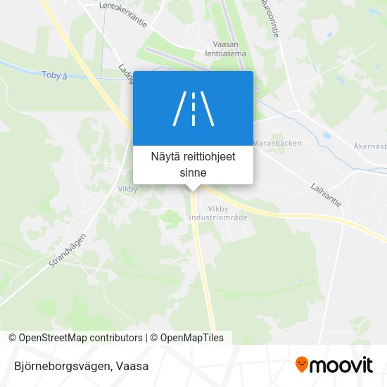 Björneborgsvägen kartta
