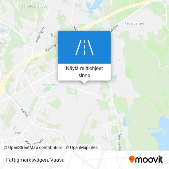Fattigmarksvägen kartta