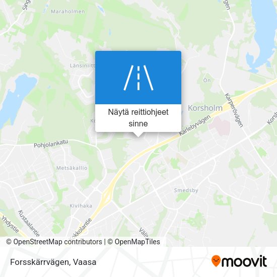 Forsskärrvägen kartta