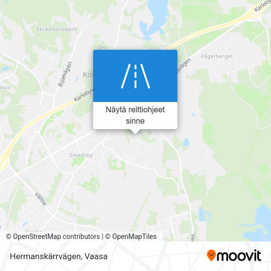 Hermanskärrvägen kartta