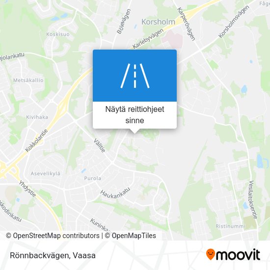 Rönnbackvägen kartta