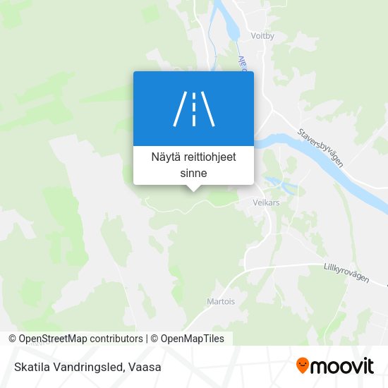 Skatila Vandringsled kartta