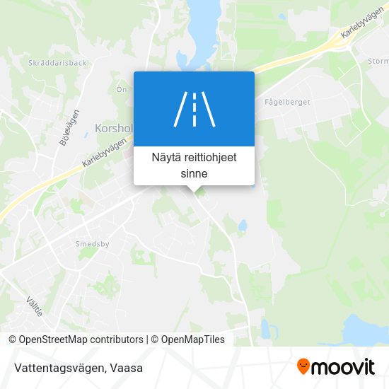 Vattentagsvägen kartta